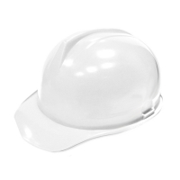 Каска строительная белая Бибер