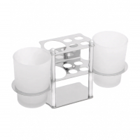 Держатель для зубных щеток Ledeme L103 с 2-мя стаканами