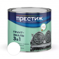 Грунт-эмаль по ржавчине Престиж 3 в 1, белая 1,9 кг
