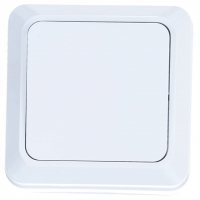 Выключатель Олимп 1-клавишный открытой установки, белый  