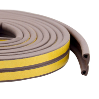 Уплотнитель для окон коричневый P профиль 10м