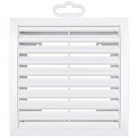 Решетка вентиляционная 200х200 мм регулируемая, белая