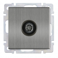 Розетка Нептун TV скрытой установки, серый никель