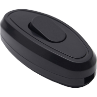 Переключатель бра 6А черный, Universal