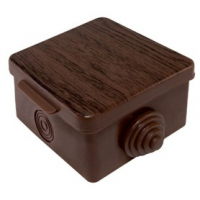 Коробка распределительная открытой установки  65х65х50 мм, бук