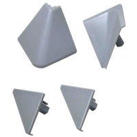 Фурнитура к плинтусу для столешниц ПВХ 32х20мм Грейс Серый