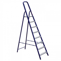 Стремянка стальная с алюминиевыми ступенями, 8 ступеней, Алюмет