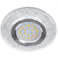 Спот Ecola LD7069 Модерн прозрачный/хром, с подсветкой