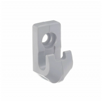 Клипса для сетчатых полок, серая