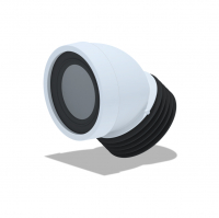 Труба фановая 110х45° короткая АниПласт W4228