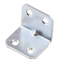 Уголок крепежный  25х25х25 мм, оцинкованный