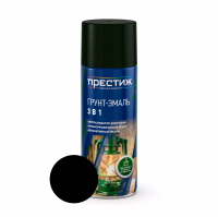 Грунт-эмаль аэрозольный Престиж 3в1, черный 425 мл