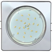 Спот Ecola H4 Квадрат хром