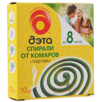 Спирали от комаров и летающих насекомых "Дэта", 10 шт