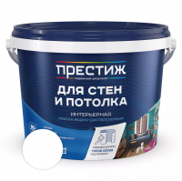 Краска Престиж W3 Для стен и потолка интерьерная, супербелая 2,7 кг