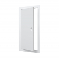 Лючок пластиковый 20х40 см с ручкой, белый (Л2040Р)