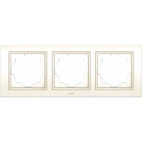 Рамка Zena 3-местная, жемчуг