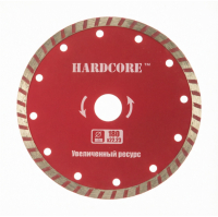 Диск отрезной алмазный Hardcore Железобетон 180х22,2 мм турбо