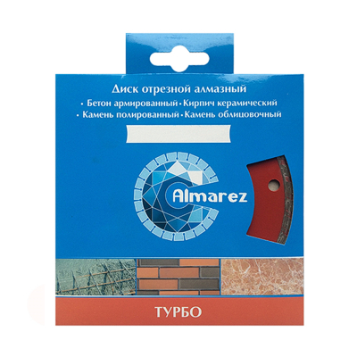<b>Диск</b> отрезной алмазный Almarez 180х22,2 мм турбо (301180)