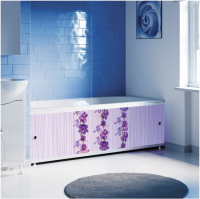 Экран для ванны 1,5 м "Оптима Decor" пластиковый Ирис