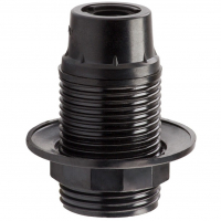 Патрон Е14 карболит, люстровый, черный