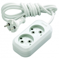 Удлинитель 2 гнезда без заземления, Makel  (2 м)