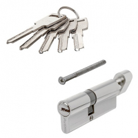 Цилиндровый механизм (личинка)  80 мм Avers ZM-80(35/45C)-C-CR ключ/ вертушка,хром