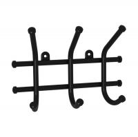 Вешалка настенная Норма-3, черный (ВН64Ч)