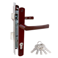 Замок врезной Булат ЗВ 4-1.20.01.8017 коричневый, замок для КАЛИТКИ