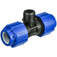 Тройник ПНД 32х1" наружная резьба