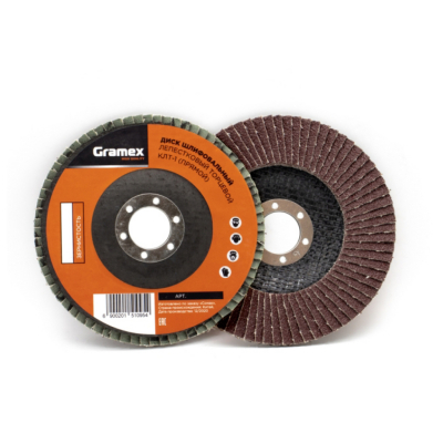 <b>Круг</b> шлифовальный <b>лепестковый</b> Gramex P60 125х22,2 мм КЛТ-1 (006594)