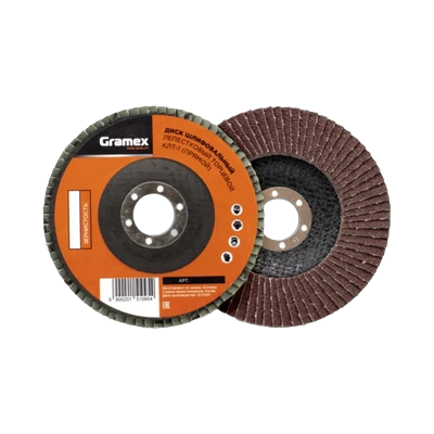 Круг шлифовальный лепестковый Gramex P60 125х22,2 мм КЛТ-1 (006594)
