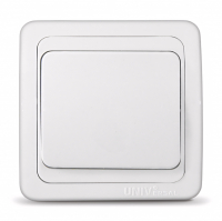 Выключатель UNIVersal Валери 1-клавишный скрытой установки, белый (В0021)