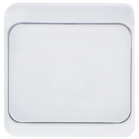 Выключатель Этюд 1-клавишный открытой установки, белый