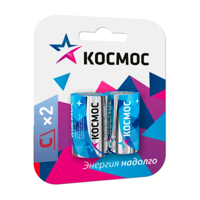 <b>Элемент питания</b> (батарейка) Космос Max LR14 2 шт