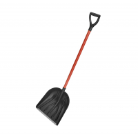 Лопата снеговая Мороз 410х410 мм со стальным черенком и V-ручкой