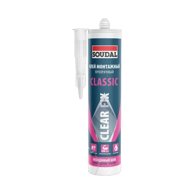 Клей монтажный Soudal Clear Fix прозрачный 280 мл