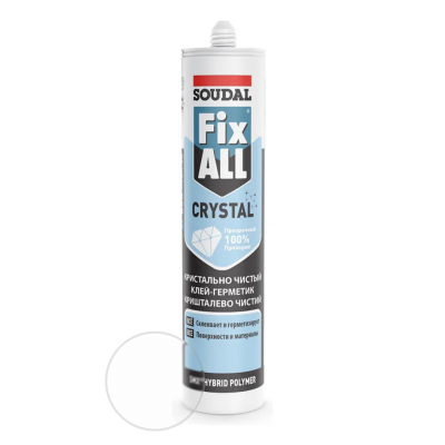 Клей-<b>герметик</b> Soudal Fix All Crystal прозрачный 290 мл
