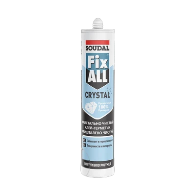 Клей-герметик Soudal Fix All Crystal прозрачный 290 мл