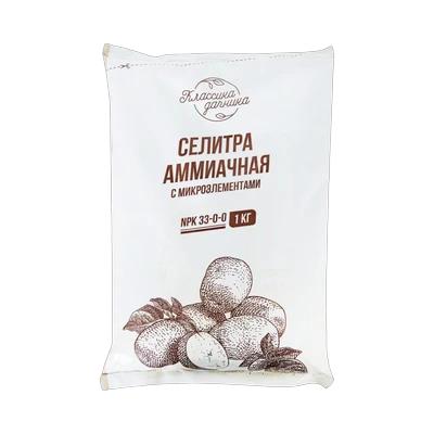 Удобрение минеральное "Классика Дачника" Селитра аммиачная, 1 кг
