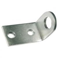 Проушина угловая 18х50 мм, d=10 мм, цинк 