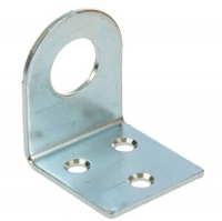 Проушина угловая 30х70 мм, d=17 мм, цинк