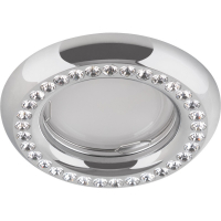 Спот Fametto DLS-V101 хром со стразами