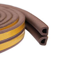 Уплотнитель для окон коричневый D профиль 10м