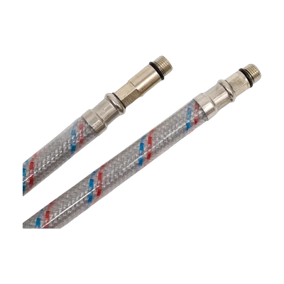 Подводка для смесителя в ПВХ оплетке М10 х 1/2" гайка 0,4 м (2 шт) 