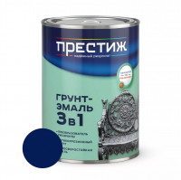 Грунт-эмаль по ржавчине Престиж 3 в 1, синяя 0,9 кг
