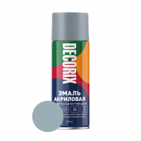 Эмаль аэрозольная Decorix глянцевая, серый 520 мл