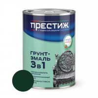 Грунт-эмаль по ржавчине Престиж 3 в 1, зеленая 0,9 кг