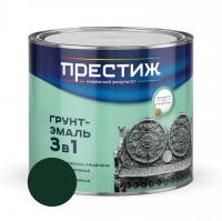 Грунт-эмаль по ржавчине Престиж 3 в 1, зеленая 1,9 кг