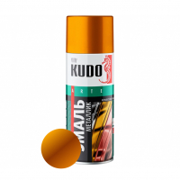 Эмаль аэрозольная KUDO KU-1028-1 универсальная металлик, золото 520 мл